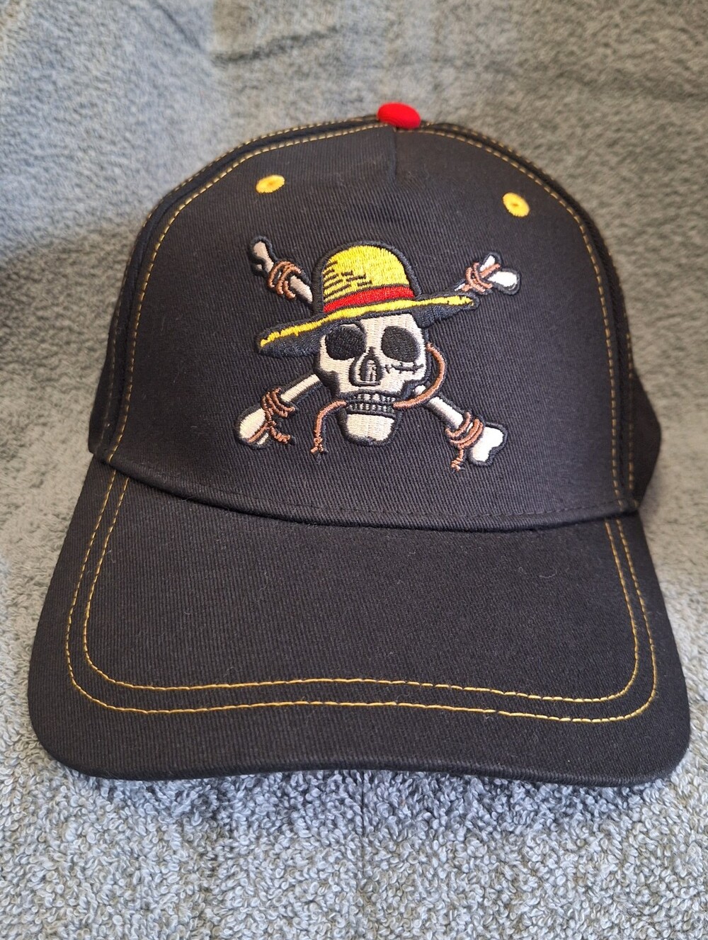 One Piece Jolly Roger Mens Ball Cap Netflix/Zing Pop Culture
